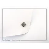 Byzantine style Cross Shaped Cufflinks for him: Oxidized and 18K Gold Filled Sterling Silver