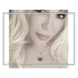 Natural Lapis Lazuli Greek Key Wreath Necklace: Sterling Silver Pendant
