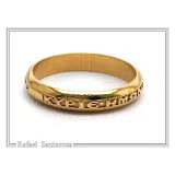 18k Solid Gold Jesus Have Mercy on Me Prayer Ring: Handcrafted Christian Wedding Band