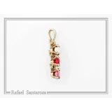 Sterling Silver Rose Flower Pendant Necklace: 18K Gold Filled Floral Jewelry