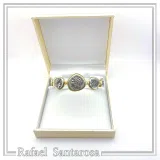 Beaded Museum Greek Coins Bracelet: Oxidised and 18K Gold Filled Sterling Silver replicas