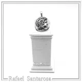 Alexander the Greek deified tetradrachm sterling silver pendant, Ancient Greek museum replica of Lysimachus coin