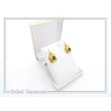 Genuine Lapis Lazuli Ancient Greek Style Earrings: 18K Gold-Filled Sterling Silver, Museum Jewelry