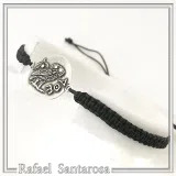 Owl Coin Tetradrachm macrame Oxidized Sterling Silver Bracelet: Greek Museum Jewelry