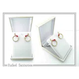 Alabaster Rose Flowers Gems Hoops Floral Earrings for Girls: Sterling Silver 18K Gold Filled