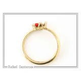 Alabaster Gems Rose Flower shaped Adjustable Ring: Sterling Silver 18K Gold-Filled, Floral Jewelry