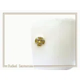 Byzantine Religious Cross Cufflinks: Oxidized & 18k Gold Filled Filigree Sterling Silver Christian cufflinks