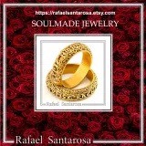 Orthodox Religious "Jesus Have Mercy" Prayer Ring: Byzantine Solid Gold Wedding Band