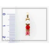 Sterling Silver Rose Flower Pendant Necklace: 18K Gold Filled Floral Jewelry