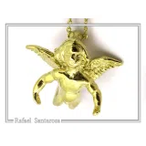 Baby Cupid Angel Pendant Symbol of Love: Sterling Silver 18K Gold Filled Necklace