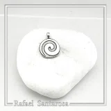 Eternity Symbol Handmade Pendant Oxidized Sterling Silver Spiral Necklace: Greek Museum