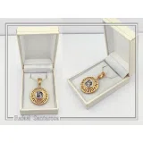 Athenian Owl Coin Pendant: 18k Gold-Filled Sterling Silver Greek Key Necklace