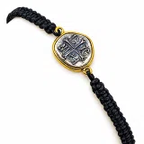 ICXC NIKA Charm Bracelet Jesus Christ Protection Christian talisman: Silver 18K Gold-Filled Byzantine Christogram