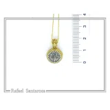 Jesus Christ Wins ICXC NIKA Talisman Constantinato Necklace: Oxidized Sterling Silver Gold filled filigree