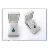 Evil Eye Talisman Against Evil Necklace: Sky Blue Enamel, 18K Gold-Filled Sterling Silver