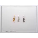 Oxidized Sterling Silver Olive Leaf Pendant: Greek Mythology Peace Symbol Necklace