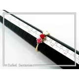 Sculptured Alabaster Rose Flowers Floral Statement Ring: 18K Gold-Filled Sterling Silver