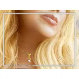 18K Solid Gold Byzantine Handmade Filigree Natural Pearl Pendant: Jewelry for her