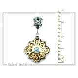 Genuine Peridot, Amethyst, Topaz, Pearl or Garnet Byzantine Necklace: Oxidized and Gold Filed Silver