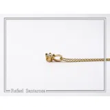 Sterling Silver Gold-Filled Natural Gemstone Pendant Necklace: Amethyst, Garnet, Topaz