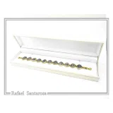 Beaded Greek Coins Bracelet: Museum Replicas Coins Oxidised and 18k Gold Filled Sterling Silver