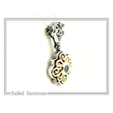 Genuine Peridot, Amethyst, Topaz, Pearl or Garnet Byzantine Necklace: Oxidized and Gold Filed Silver