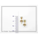 Natural Topaz, Amethyst, Garnet, Peridot Stud Earrings: Gold Filled Sterling Silver