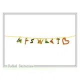 Personalized Names and Words Necklace: 18k Gold Filled Sterling Silver Enamel Colored Charm