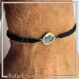 Athena Owl Ancient Greek Tetradrachm Coin Bracelet: Oxidized & Gold Filed Sterling Silver, Macramé Cord