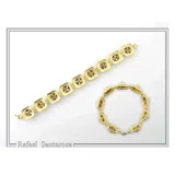 Lapis Lazuli Byzantine Bracelet Sterling Silver 18k Gold Filled Filigree Granulation Jewelry