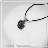 Extra Tiny Protection cross coin Jesus Christ Wins icxc nika necklace Talisman sterling silver.