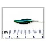 Olive Leaf minimal Pendant: Sterling Silver Enamel Floral Necklace