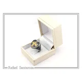 Holy Heart Knight Ring: Medieval Maltese Cross 18K Gold Filled on Oxidized Sterling Silver