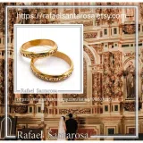 18k Solid Gold Jesus Have Mercy on Me Prayer Ring: Handcrafted Christian Wedding Band