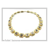 Ancient Greek Coin Replicas Beaded Necklace: 18K Gold-Filled Sterling Silver, Museum Jewelry