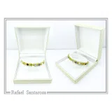 Natural Gemstone Multi stone Tennis Bracelet: Sterling Silver 18K Gold Filled Byzantine ornaments