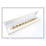 Lapis Lazuli Byzantine Bracelet Sterling Silver 18k Gold Filled Filigree Granulation Jewelry