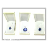 ICXC NIKA Constantinato Christogram Christian Cross Talisman Pendant: Blue Transparent Enamel Silver Necklace