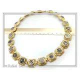Ancient Greek Coin Replicas Beaded Necklace: 18K Gold-Filled Sterling Silver, Museum Jewelry