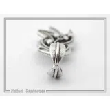 Oxidized Sterling Silver Olive Leaf Pendant: Greek Mythology Peace Symbol Necklace