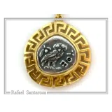Athena Owl Tetradrachm Greek Coin Dangle Drop Earrings: Museum Replicas Oxidized & Gold-Filled Silver