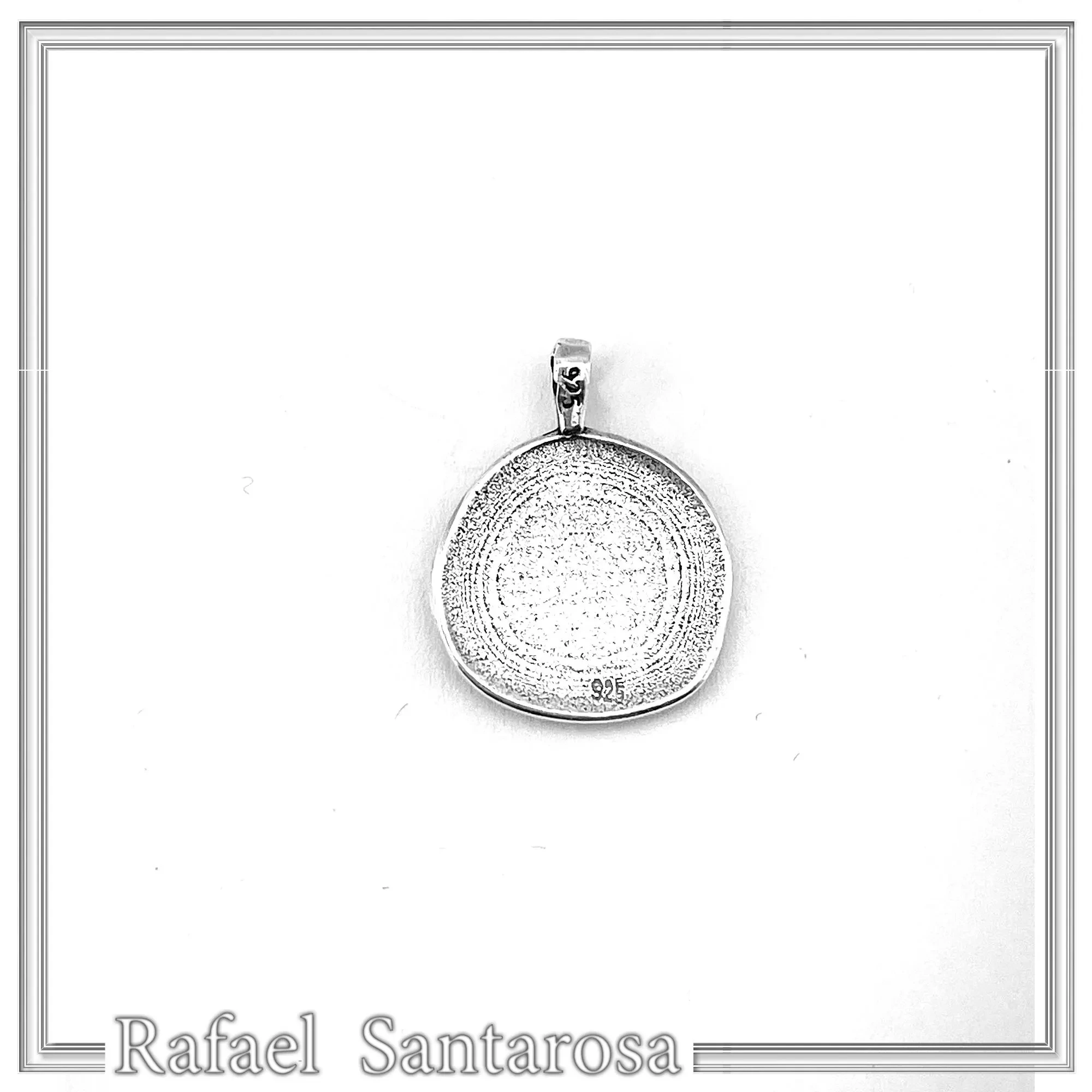 Alexander the Greek deified tetradrachm sterling silver pendant, Ancient Greek museum replica of Lysimachus coin — additional product image 9 from Rafael Santarosa Fine Jewelry