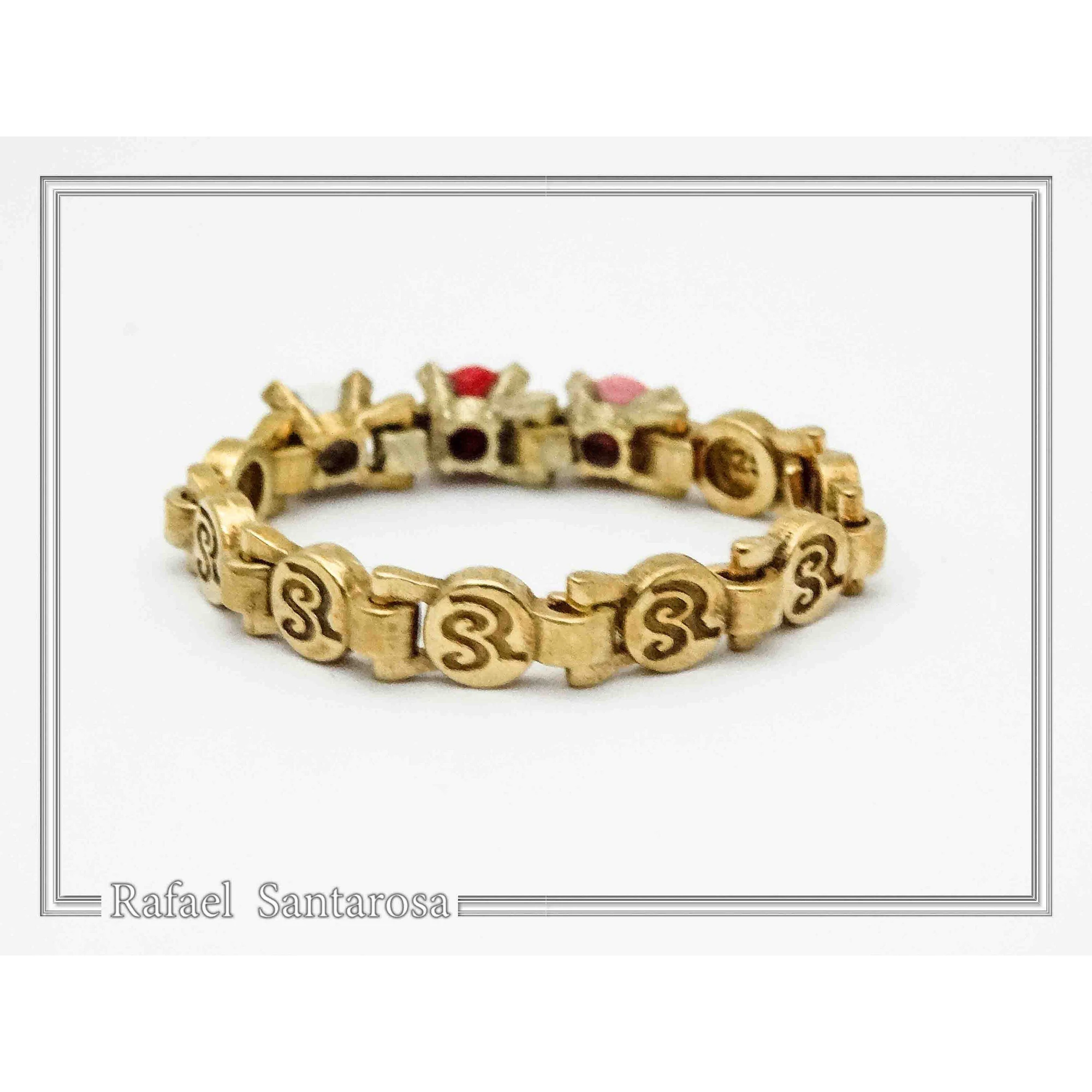 Alabaster Rose Flower Gems Beaded Floral Ring for Girls: 18K Gold Filled Sterling Silver — additional product image 7 from Rafael Santarosa Fine Jewelry