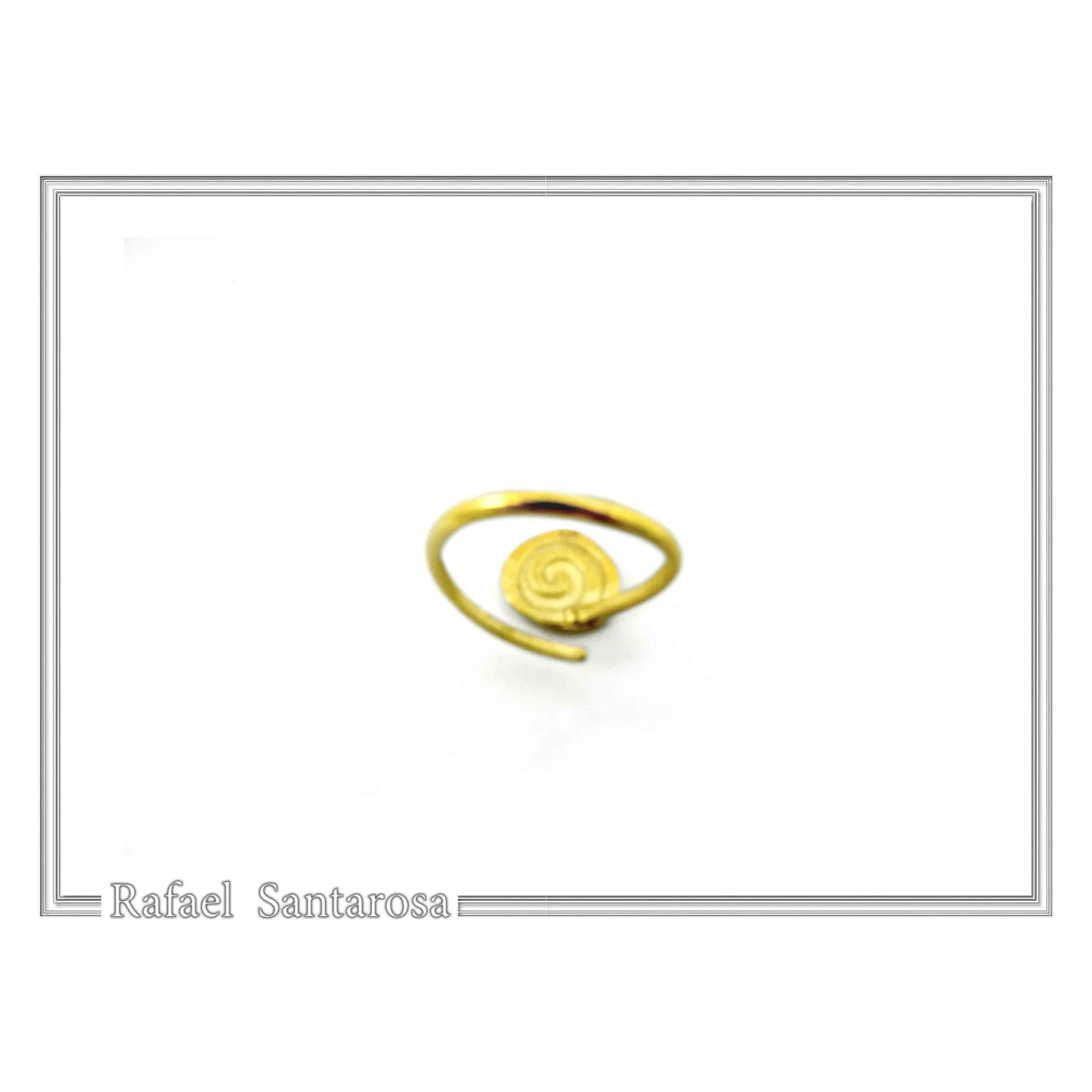 Goddess Athena Owl Wisdom symbol Greek Coin Ring: Oxidized Sterling Silver, 18k Gold-Filled — additional product image 7 from Rafael Santarosa Fine Jewelry