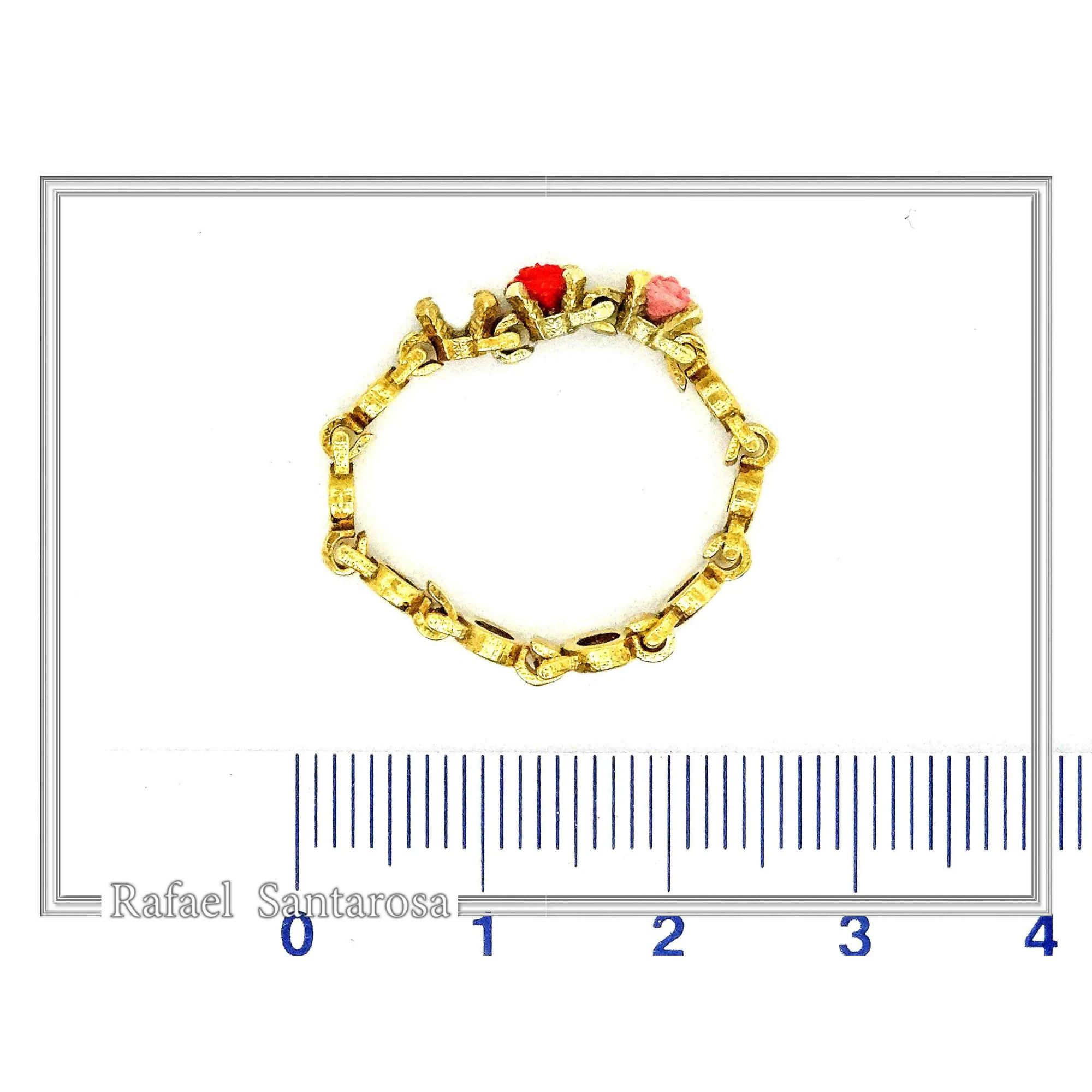 Alabaster Rose Flower Gems Beaded Floral Ring for Girls: 18K Gold Filled Sterling Silver — additional product image 8 from Rafael Santarosa Fine Jewelry