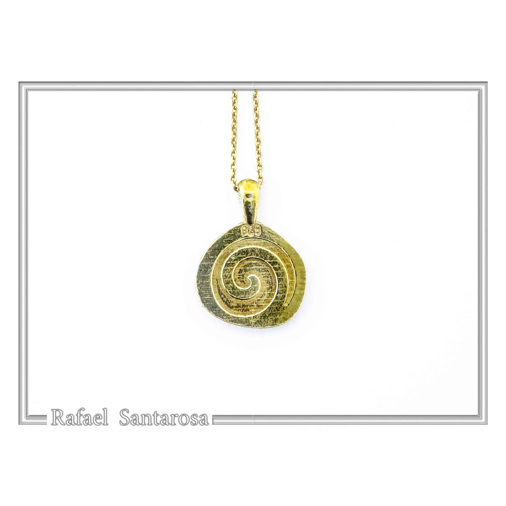 Protection cross coin Jesus Christ Wins necklace Christogram talisman Constantinato pendant oxidized sterling silver. — additional product image 8 from Rafael Santarosa Fine...
