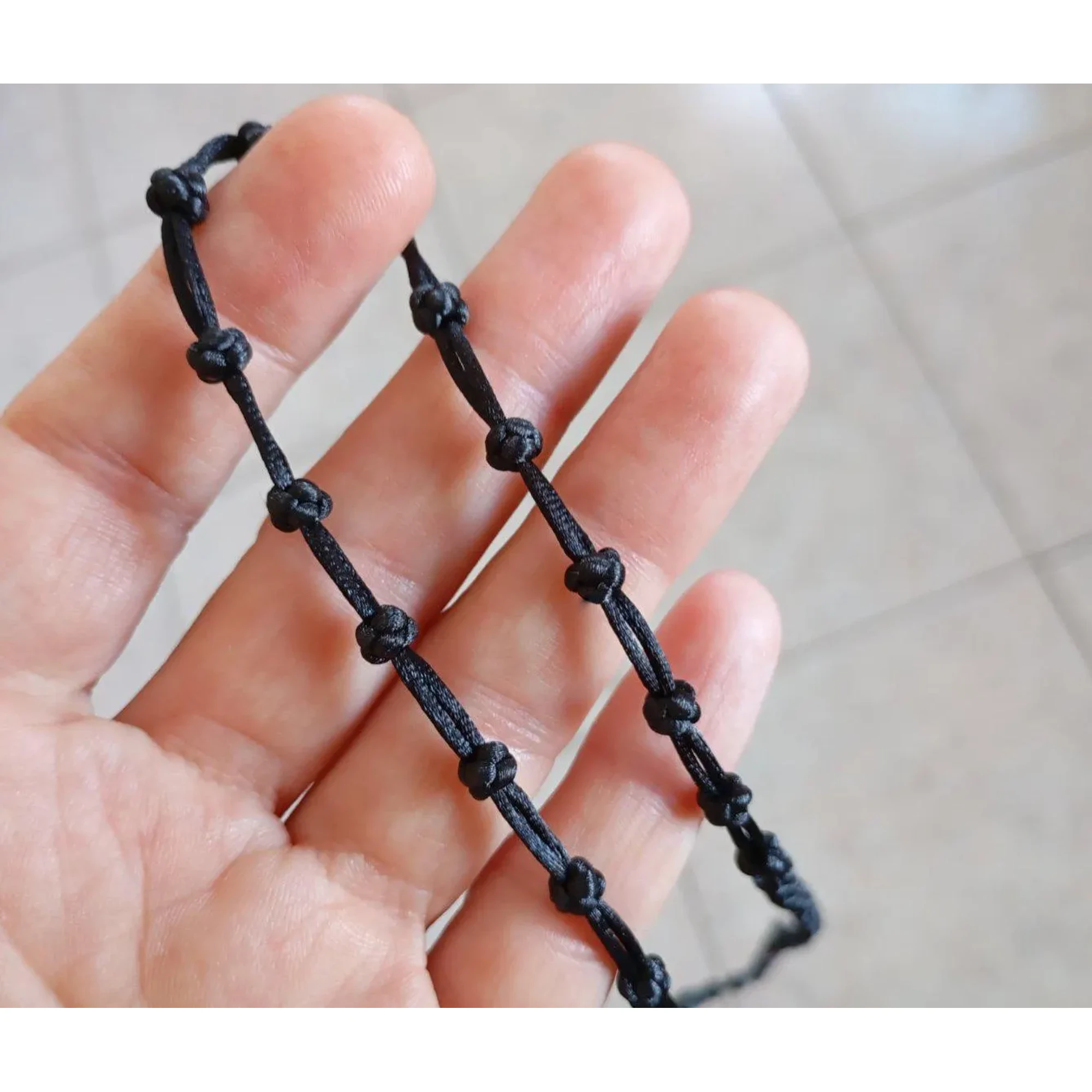 Couples Cross Necklace Set of 2, Matching Christian Necklaces Knotted Komboskini Prayer Rope, His and Hers Cross Jewelry Greek Orthodox Gift