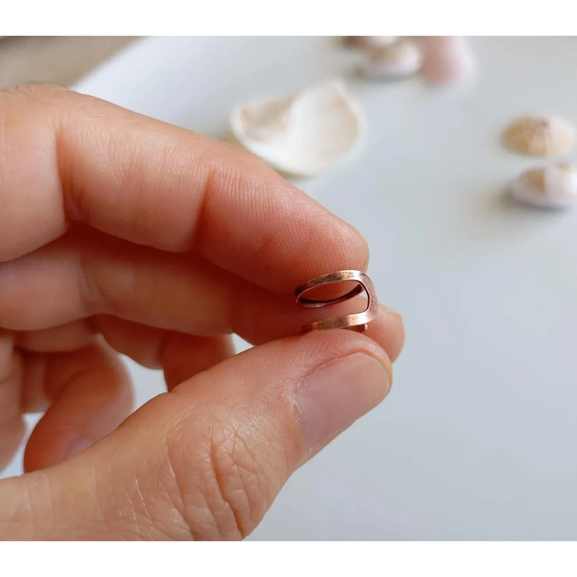 Oxidized Copper Ear Cuff, Double Ear Cuff, No Piercing Jewelry, Rustic Cartilage Boho Ear Wrap, Copper Ear Jewelry, Handmade Gift for Her