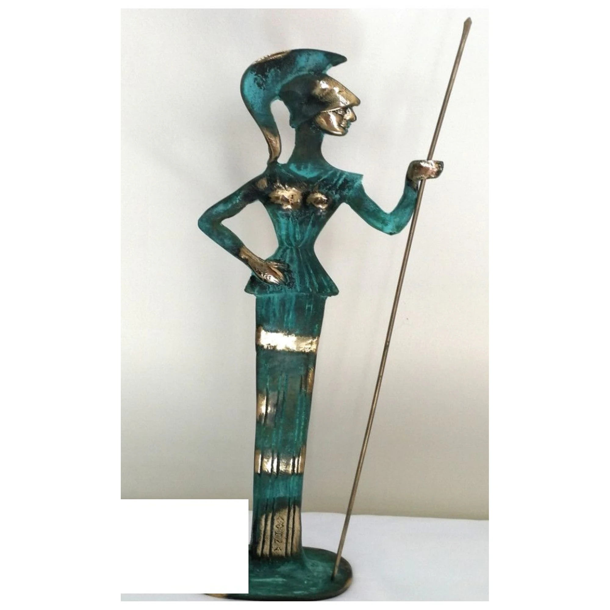 Athena with Spear Statue
