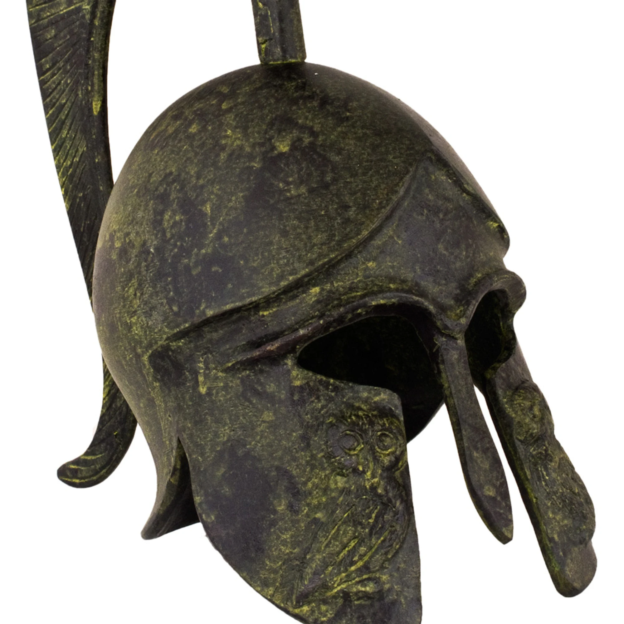 ArtGreka Owl Corinthian Helmet with Tall Crest, 20 cm — product image 2 of 2
